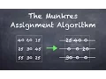The Munkres Assignment Algorithm Hungarian Algorithm
