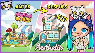 🏊🤍 ¡Cómo hacer la CASA CON PISCINA más AESTHETIC de Avatar World GRATIS! ✨ Decoración COMPLETA
