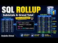 How to Use ROLLUP in SQL Group By with Totals Subtotals