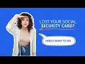 Lost Your Social Security Card Here s What To Do
