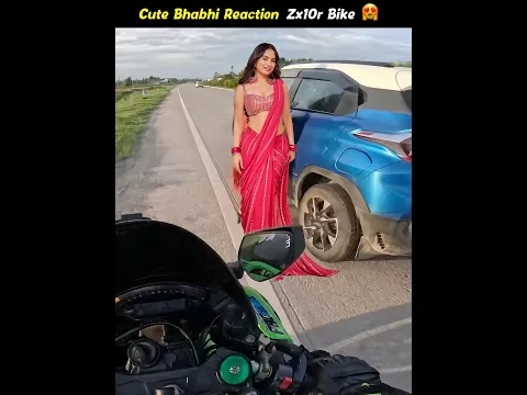 Cute Bhabhi Reaction Zx10r Bike 😍 Cute Girl Reaction 🔥 Police Without Helmet