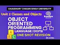 CCSU BCA 3rd Sem OOPS BCA301 Unit-2 Full Revision One Shot Exam Preparation