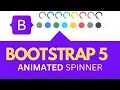 ANIMATED Bootstrap Spinner Loading Page Bootstrap Spinner
