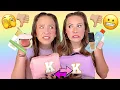 Download Lagu KAYLA \u0026 KALLI SWAP MAKEUP BAGS CHALLENGE 🔁😳💄
