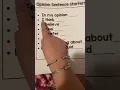 Opinion writing Oreo