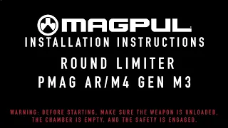 Magpul Instructions - PMAG Round Limiter