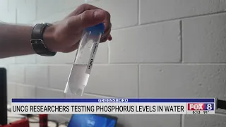 UNCG researchers test phosphorus levels in water