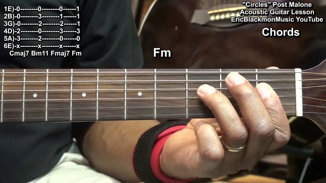 CIRCLES Guitar Tutorial Post Malone Guitar Lesson 4 EASY CHORDS - @EricBlackmonGuitar CIRCLES Guitar Tutorial Post Malone Guitar Lesson 4 EASY CHORDS - @EricBlackmonGuitar