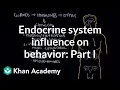 Endocrine system and influence on behavior - Part 1 Behavior MCAT Khan Academy