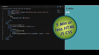2 min Tutorial HTML JS Counting button clicks