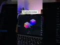 Engaging 3D Glass Cube Interactive Cursor Movement in Spline