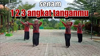 senam 123 angkat tangan kananmu terbaru 2022 anik and friends