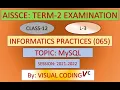 L-3 DATABASE QUERY USING SQL CLASS-12 INFORMATICS PRACTICES 065