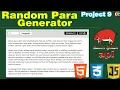 JavaScript Random Paragraph Generator Project 9 Learn Coding