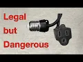 3 prong light socket adapter is bad