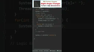 Java Pattern-106 Alphabets Right Angle Triangle Pattern in Java