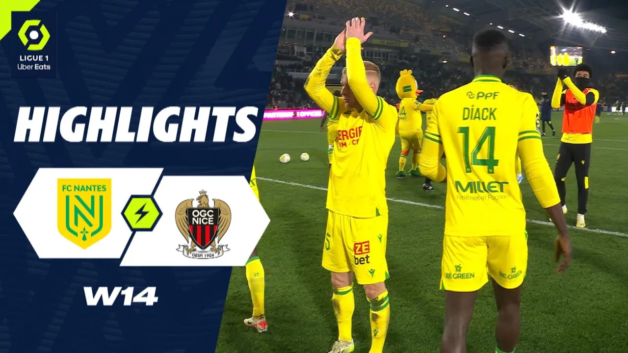 FC NANTES - OGC NICE (1 - 0) - Highlights - (FCN - OGCN ...