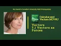 Vectors 7 1 Vectors as Forces