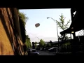 Gallon of milk explodes slow mo rewinded