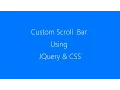 Custom Scroll Bars JQuery CSS HTML - TheMindSpeaks