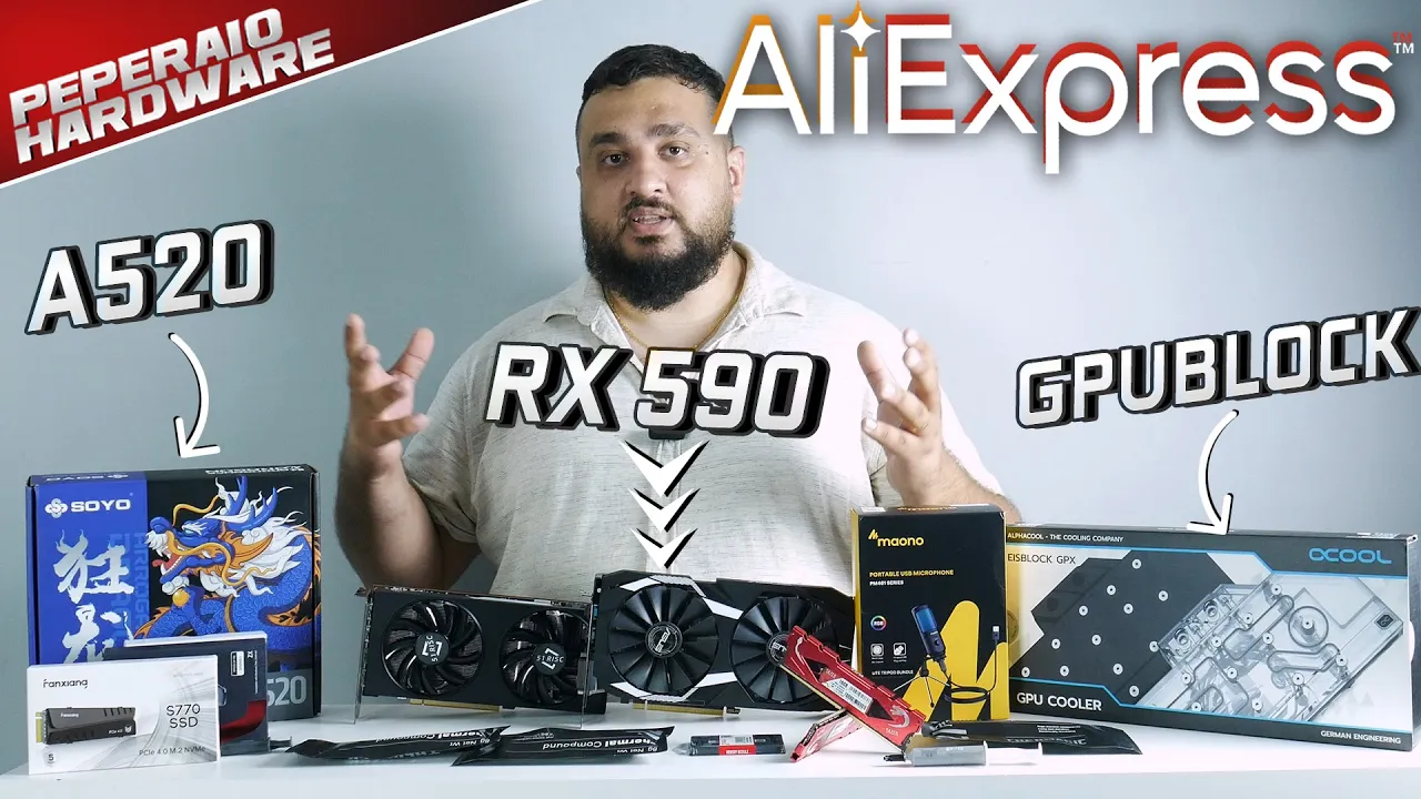 FUI TAXADO?? COMPREI PLACA DE VIDEO, SSD, RAM, PLACA-MÃE, WATERBLOCK E MAIS DO ALIEXPRESS