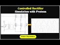 Online Skill Development Program on Power Electronics Simulation of Controlled Rectifier with