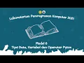 Pemrograman Komputer 2021 Modul 6 TIPE DATA VARIABEL DAN OPERATOR PYTHON