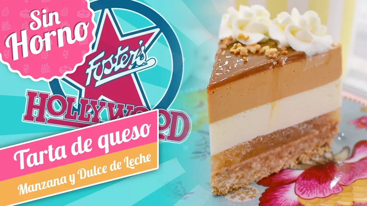 TARTA DE QUESO CON MANZANA Y DULCE DE LECHE   Estilo Fosters Hollywood   Quiero Cupcakes!