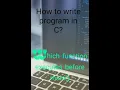 first program in C write a program without main