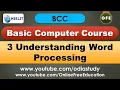 BCC 3 Understanding Word Processing Basic Computer Course