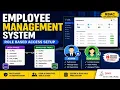 Employee Management System with Role Based User Access Admin Employee Roles Setup