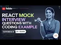 React Interview Frontend Developer React interview questions 6 years uidevguide