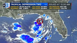 Tropical Depression Two slowly churns impacts to Texas are possible later this week