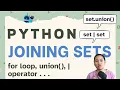 Tinateach Python for Beginners Joining Sets and Others