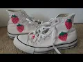 Download Lagu 🍓Strawberry Converse🍓 customizing shoes