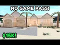 15k Bloxburg NO GAME PASS BEACH HOUSE Build Tutorial w Voice