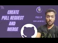 How to create pull request in github and merge