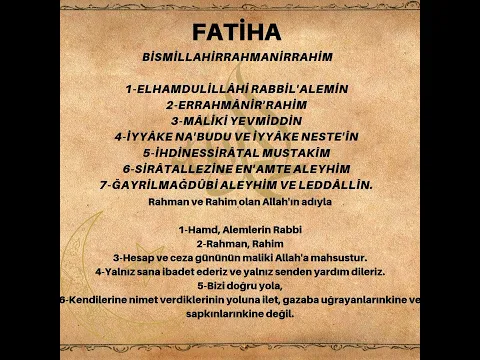 Download MP3 Fatiha suresi Türkçe okunuşu ve anlamı #shorts #fatiha