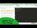 Geeks And The String GFG POTD Easy Explanation Hindi Stack