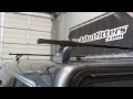 Truck Cap Camper Shell with Thule Podium Fixed Point Roof Rack by Rack Outfitters