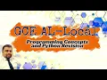 GCE AL Local - Programming concepts Python Revision