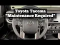 How To Clear Maintenance Required Light On 2016 - 2023 Toyota Tacoma