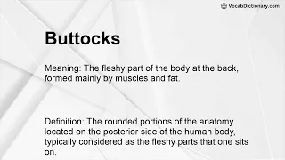 Buttocks Meaning