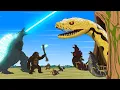 Download Lagu Rescue All Family GODZILLA \u0026 KONG, GODZILLA EARTH From Evolution of GIANT PYTHON - FUNNY CARTOON