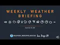 NWS San Diego - Weekly Weather Update