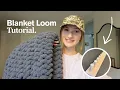 Blanket Loom Tutorial Learn how to make a chunky knit blanket