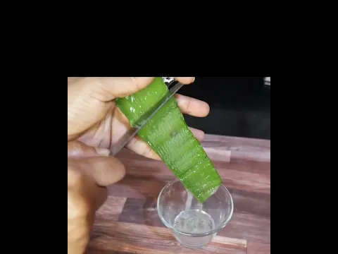 COMO SACAR EL GEL DE ALOE VERA. #recetas #remediosnaturales #tips
