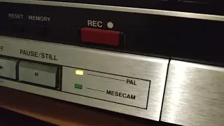2000 tape being played in a VHS VCR
