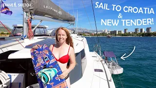 Sailing to Croatia and Using Our Tender to Wakeboard for the FIRST Time