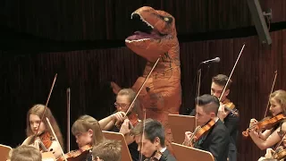 Download T-rex in Jurassic Park Main Theme by John Williams, Zebrowski Music School Orchestra MP3